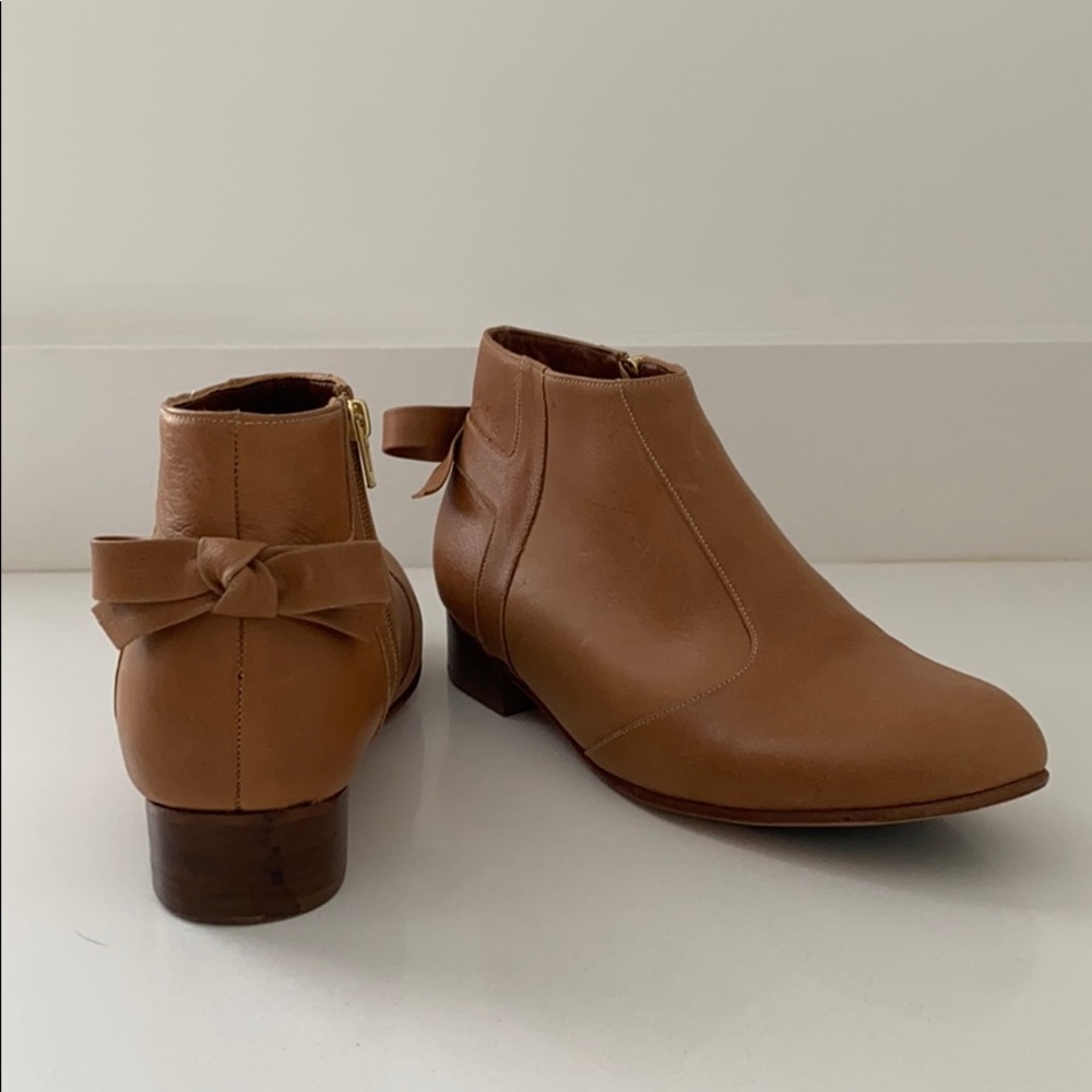 Anthropologie Bow Back Booties